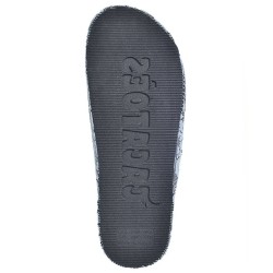 sandale noire cacatoès à imprimés vue de semelle