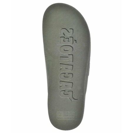 sandale kaki cacatoès imprimée militaire vue de semelle