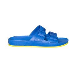 sandale bleue cacatoès vue de profil
