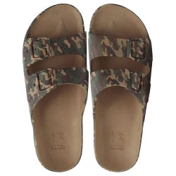 sandale kaki à motif militaire pour enfant vue de face