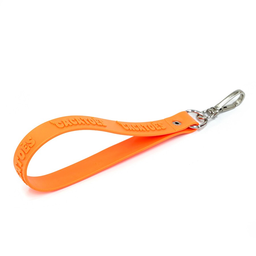 porte clé orange fluo cacatoès